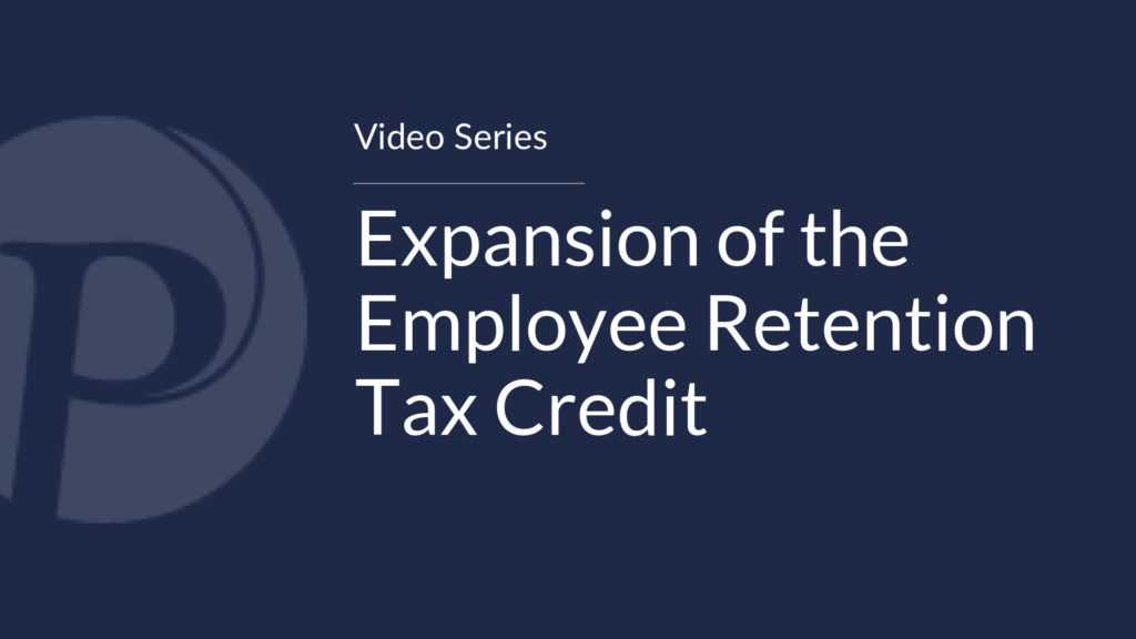 Expansion of the Employee Retention Tax Credit
